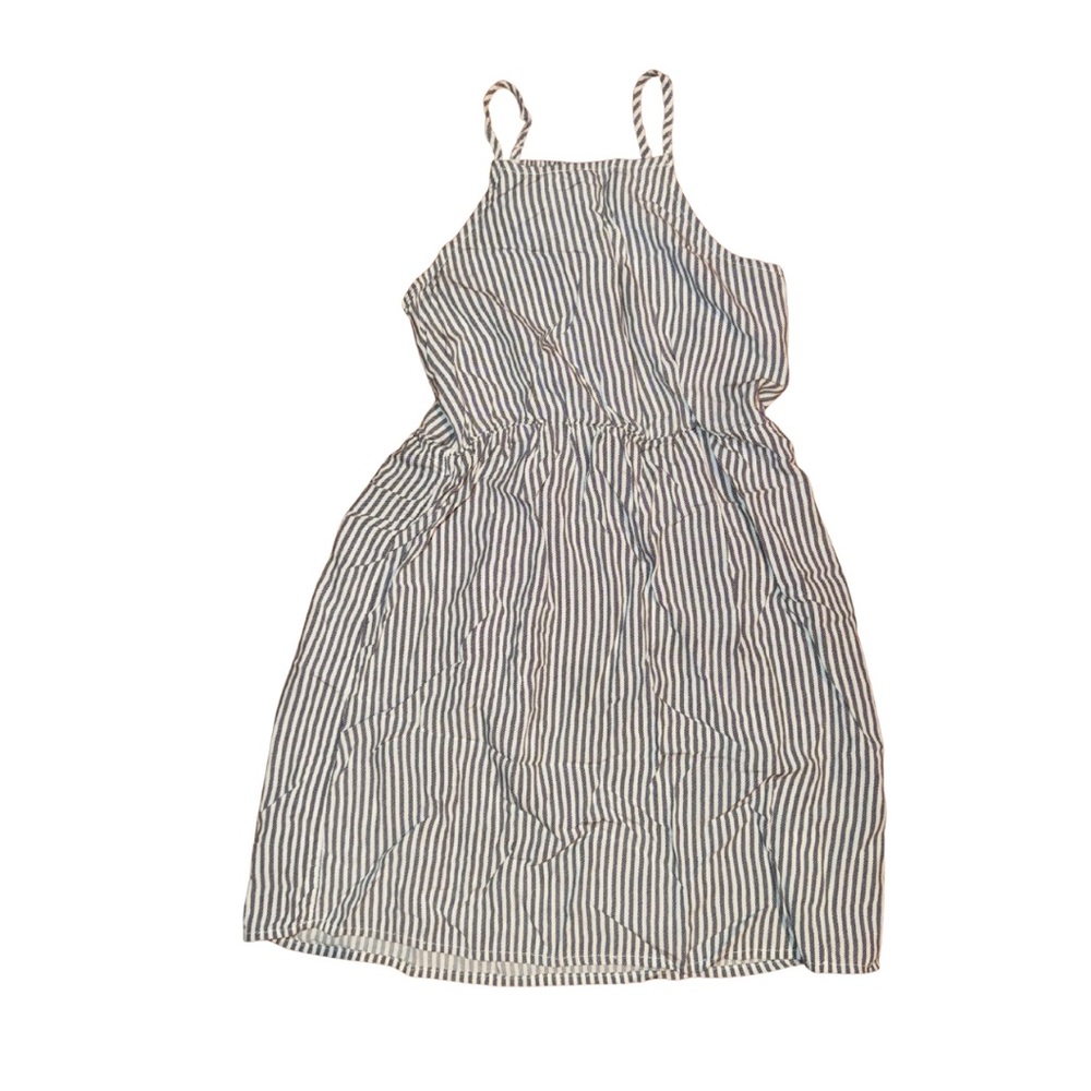 Old Navy Navy and White Striped Dress